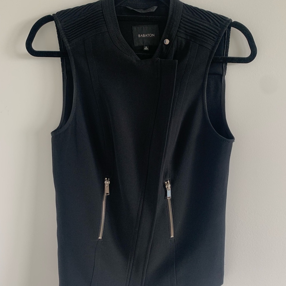 Babaton Black Zip Vest